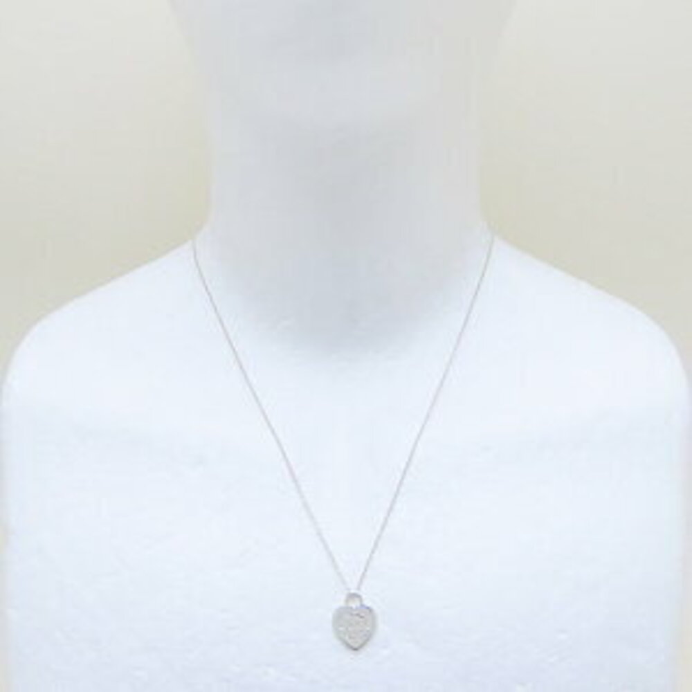 TIFFANY Co to Heart Love Necklace Sterling Silver